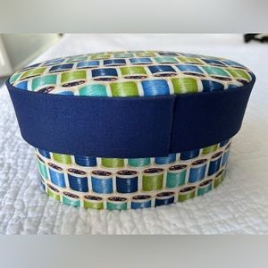 Fabric covered miniature hat box